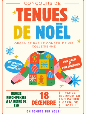 Affiche événement concours de pulls de noël kitsch colorée.png